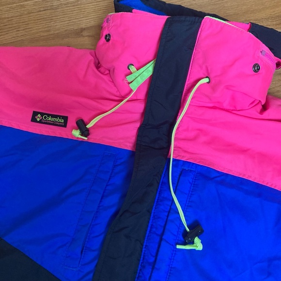 Vintage 90s Men’s Neon Columbia Ski Jacket M - Picture 2 of 10